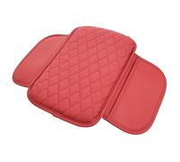 ALJLA Funda para Reposabrazos De Coche para Suzuki SX4 S Cross 2013-2022 YB YC, Cubierta De Consola Central, Cuero PU Acolchado De Rombos, Protección Impermeable, Almohadilla Antiarañazos,B-Red
