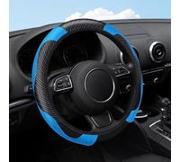 ALJLA Funda Volante para Mitsubishi 3000GT 1990-2000 Z16,Fibra de Carbono,Antideslizante,Transpirable,Cuero Microfibra,Agarre Ergonómico,Protector de Volante,Accesorios Coche Interior,B-Blue