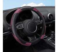 ALJLA Funda Volante para Mitsubishi 3000GT 1990-2000 Z16,Fibra de Carbono,Antideslizante,Transpirable,Cuero Microfibra,Agarre Ergonómico,Protector de Volante,Accesorios Coche Interior,C-Burgundy