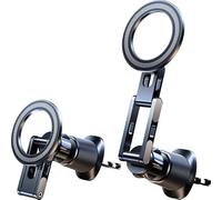 ALJLA Soporte Móvil Coche Magnético para Opel Frontera 1991-2004 A B, Brazo Largo Plegable, Gancho de Sujeción Rejilla Ventilación, Soporte Smartphone Estable Rotación 360°