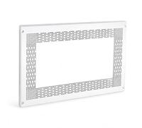 ALK - Embellecedor Microondas, Tapa Para Microondas, Marco Microondas 60x40cm - Incluye Tornillos, Hoja De Corte, Tapas Embellecedoras Y 4 Tacos En Polietileno (BLANCO)