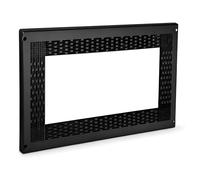 ALK - Embellecedor Microondas, Tapa Para Microondas, Marco Microondas 60x40cm - Incluye Tornillos, Hoja De Corte, Tapas Embellecedoras Y 4 Tacos En Polietileno (NEGRO)