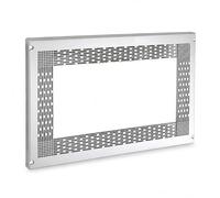 ALK - Embellecedor Microondas, Tapa Para Microondas, Marco Microondas 60x40cm - Incluye Tornillos, Hoja De Corte, Tapas Embellecedoras Y 4 Tacos En Polietileno (CROMO MATE)