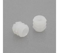 ALK FABRICACIÓN EUROPEA - TUERCA NYLON BLANCO COTO M6 D11X13 PARA TALADRO 10mm. SIN RANURA EN LA CABEZA.