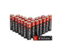 VERBATIM Pilas alcalinas AA Premium I 1,5V I AA-LR6 Mignon I Pilas Mignon AA I Pilas para MP3, cámara, Control Remoto, rasuradora y Mucho más I Pila alcalina Premium I 24 Unidades