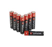 VERBATIM Pilas alcalinas AAA Premium I 1,5V I AAA-LR03 Micro I Pilas AAA I Pilas para Reproductor de MP3, cámara, Control Remoto, rasuradora y más I Pila alcalina Premium I 8 Unidades