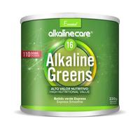 Alkaline Care Alkaline Greens Polvo 220g - Batido Verde con 16 Ingredientes Vegetales | Superalimento Para Energía, Vitalidad, Nutrición Celular y Rutinas Détox | 110 Dosis