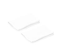 alkamto 2 fundas de almohada 40 x 25 x 10 cm para almohada cervical, algodón, lavable, transpirable, ergonómica, suave, color blanco