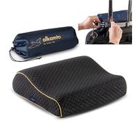 alkamto Almohada de viaje Almohada de camping Espuma viscoelástica Incluye bolsa Almohada ortopédica de espuma viscoelástica