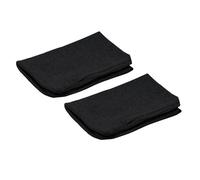 Alkamto Lote de 2 fundas de almohada 40x25x10 cm para almohadas para el cuello, almohadas de viaje, algodón lavable transpirable, ergonómicas suaves, fundas de almohada (Negro)