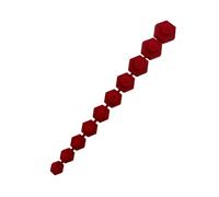 Alkan Insertos de plástico con imán para 10 llaves de vaso, 10-19 mm (rojo)