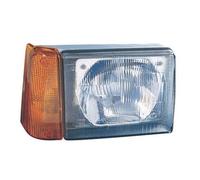 Alkar 3706013 Faro, Lente Con Piloto, Manual, Ambar, Lampara Asimetrica, H4 Derecho