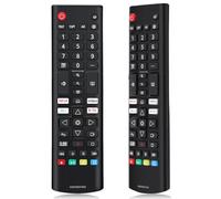 Alkia Repuesto universal para mando a distancia LG AKB76037605 Smart 4K 8K NanoCell OLED LED UHD HDR TV con botones Netflix, Prime Video, Rakuten TV