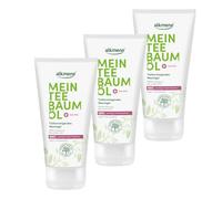 alkmene 3 aceites de árbol de té, gel de lavado para piel con impurezas, 150 ml, reducción de espinillas, 100% confirmada, limpieza profunda, antiespinillas, limpieza facial vegana, gel limpiador