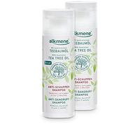 alkmene Champú anticaspa con aceite de árbol del té - Reduce la caspa en sólo dos semanas - champu vegano siliconas, parabenos - Shampo anticaspa 2x 200 ml