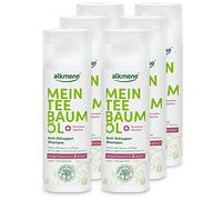 alkmene Champú anticaspa con aceite de árbol del té - Reduce la caspa en sólo dos semanas - champu vegano siliconas, parabenos - Shampo anticaspa 3x 200 ml