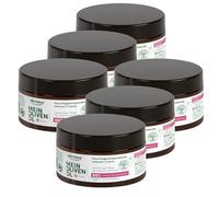 alkmene Crema intensiva para la piel seca, 6 unidades, 200 ml, 95 % confirma una piel intensamente cuidada, crema seca con aceite de oliva, crema hidratante corporal para hombres y mujeres, crema