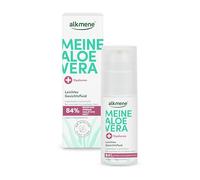 alkmene Fluido facial de aloe vera con ácido hialurónico, 50 ml, gel de aloe vera para piel normal a seca, crema hidratante vegana de aloe vera, gel de alea vera, aloeveragel