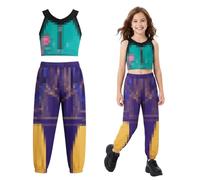 ALKNOT Hunter Cosplay Top und Shorts Uniform, Hun-ters Zo-ey Anime Cosplay Costume, Kinder Cosplay Anime Films Sänger Idol Kostum für Karneval Fasching Bühnkleid Dress up Party (130)