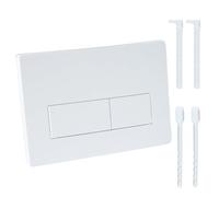 ALKNOT - Placa de accionamiento para inodoro, placa de accionamiento para cisterna, piezas de repuesto compatibles con placa de accionamiento Geberit Sigma01 UP300 y 320 (blanco)