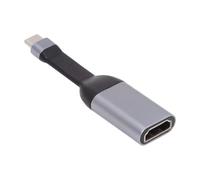 Alksubbm Adaptador tipo C a HDTV convertidor de vídeo 4K, adaptador de alimentación externo para PC, portátil, accesorios USB C a