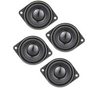 Alksubbm Altavoz de rango completo de 45 mm, 4 Ohm, 5 W, con borde de goma natural y orejas dobles para dispositivos multimedia, sistemas portátiles ideales de baja potencia