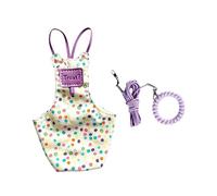 Alksubbm Chaleco de control de vuelo para mascotas, color morado, talla L | Juego de arnés pequeño con correa para la muñeca y bolsa frontal durante el manejo