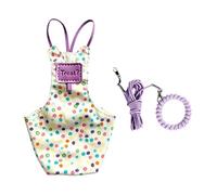 Alksubbm Chaleco de control de vuelo para mascotas, color morado, talla M | Juego de arnés pequeño con correa para la muñeca y bolsa frontal durante el manejo