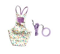 Alksubbm Chaleco de control de vuelo para mascotas, color morado, talla S | Juego de arnés pequeño con correa para la muñeca y bolsa frontal durante el manejo