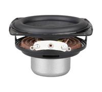 Alksubbm Controlador de woofer de 2.25 pulgadas, 15 W, 4 ohmios, ABS de alta sensibilidad, bordes de goma de construcción de metal, mejora la respuesta de graves