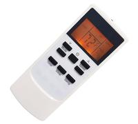 Alksubbm Controlador universal de aire acondicionado, construcción de ABS, etiquetas de botón transparentes para operaciones de habitación sin complicaciones, control remoto de repuesto para aire