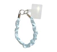 Alksubbm Cordón de muñeca para teléfono con cierres de apertura de metal dobles, color azul