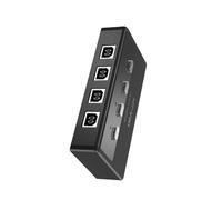 Alksubbm Divisor de impresora USB condensado para acceso simultáneo a 4 accesos rápidos de 20,7 MB/s, dispositivo de optimización de transmisión de datos, medición LED USB