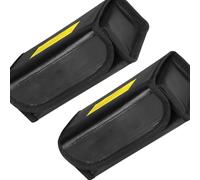 Alksubbm Funda protectora de celda recargable resistente a la temperatura, fabricada con polímero sintético y tela reforzada con fibra para un almacenamiento seguro, funda ligera de seguridad para