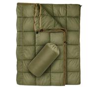 Alksubbm Manta multiusos para exteriores para cubrir y suelo, verde militar | Construcción acolchada plegable, funda portátil para viajes en coche, descanso de camping y tiempo de inactividad en casa