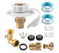 Alksubbm Montaje de apertura de llenado de agua con cubierta blanca ABS | Accesorios de montaje de pantalla de filtro de tapa con bisagras, brida ABS blanca, tapa protectora, paquete de renovación de
