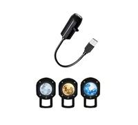 Alksubbm Proyector espacial LED con luz giratoria de 360 grados para fiestas en casa, decoración de pared de techo, luz de proyección de inserción directa USB