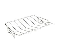 Alksubbm Rejilla de acero inoxidable en V para cocinar al aire libre, promueve comidas más saludables, drenando el exceso de grasa