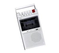 Alksubbm Reproductor de cinta estéreo ligero, sonido de música, marcha atrás automático con grabadora, altavoz externo, reproductor de mano
