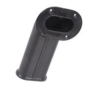Alksubbm Tubo de ventilación profesional tipo L que minimiza la turbulencia para una respuesta limpia de baja frecuencia, puerto reflejado de graves en forma de L, color negro