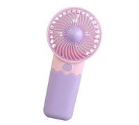 Alksubbm Ventilador con accesorios para el oído que necesita 2 pilas LR03, ventilador de mano para interiores y exteriores, viajes, bolsillo al aire libre, pequeño, silencioso