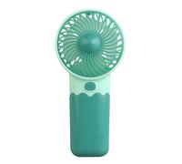 Alksubbm Ventilador con accesorios para el oído que necesita 2 pilas LR03, ventilador de mano para interiores y exteriores, viajes, bolsillo al aire libre, pequeño, silencioso