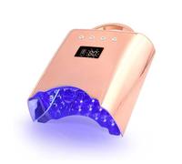 ALKYANK ,Oro,lámpara de uñas Recargable lámpara UV led para uñas de Gel secador de Esmalte de Gel máquina Secadora de uñas de 78 w lámpara de Secado rápido 10s para salón de uñas de Manos y pies