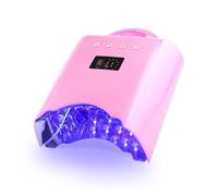 ALKYANK ,Pink2,lámpara de uñas Recargable lámpara UV led para uñas de Gel secador de Esmalte de Gel máquina Secadora de uñas de 78 w lámpara de Secado rápido 10s para salón de uñas de Manos y pies