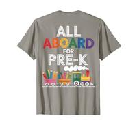 All Aboard For Pre-K Lindo diseño de Tren para niños Tema Escolar Camiseta
