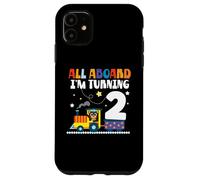 All Aboard Im Turning 2 2 Cumpleaños 2 años 2 años Carcasa para iPhone 11