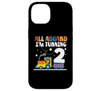All Aboard Im Turning 2 2 Cumpleaños 2 años 2 años Carcasa para iPhone 14