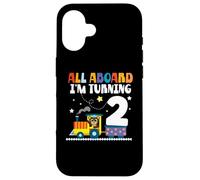 All Aboard Im Turning 2 2 Cumpleaños 2 años 2 años Carcasa para iPhone 16