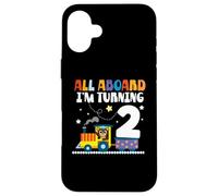 All Aboard Im Turning 2 2 Cumpleaños 2 años 2 años Carcasa para iPhone 16 Plus