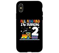 All Aboard Im Turning 2 2 Cumpleaños 2 años 2 años Carcasa para iPhone X/XS